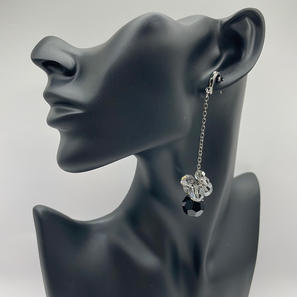 SWAROVSKI Dangle Huggie Hoop Earrings